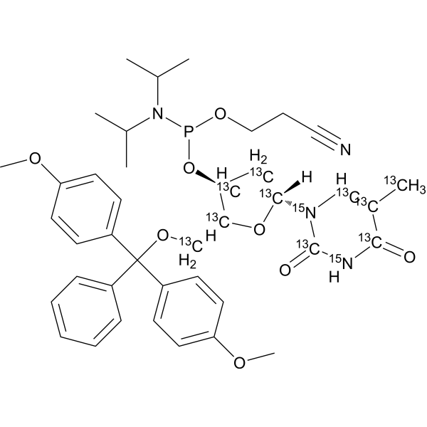 DMT-dT Phosphoramidite-13C10,15N2 2483830-17-5
